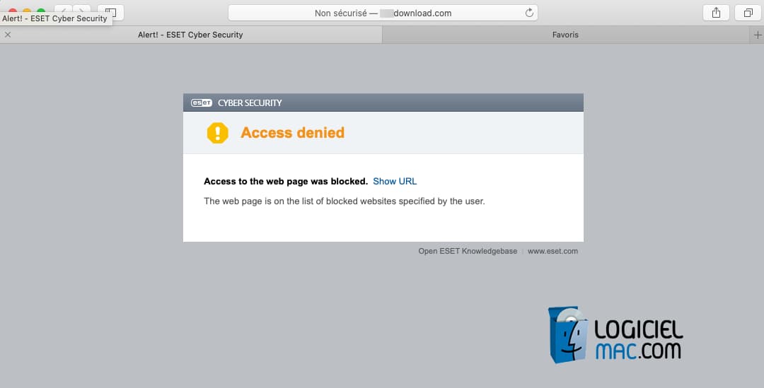 Access Den,ied ESET macOS